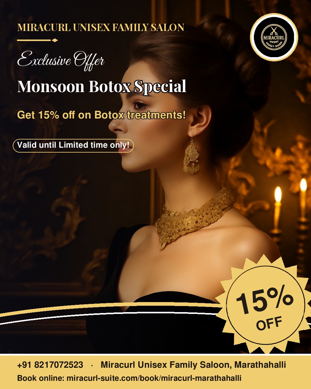 Monsson offer for Botox 15% off